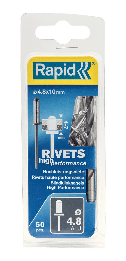 Quality rivets, aluminium Rapid