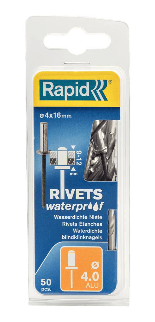 Waterproof rivets, aluminium Rapid