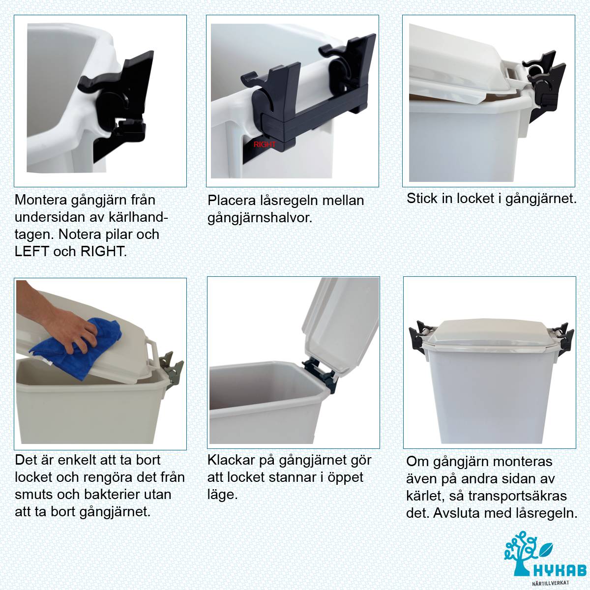 Avfallsdunk Patricia 60 liter