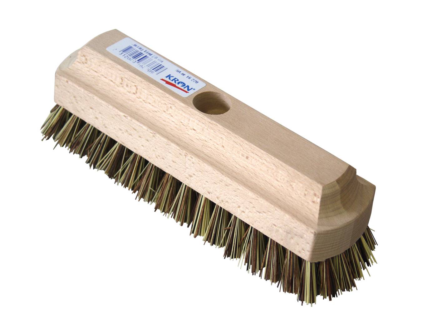 Deck brush, stiff bristles and wooden back KRON