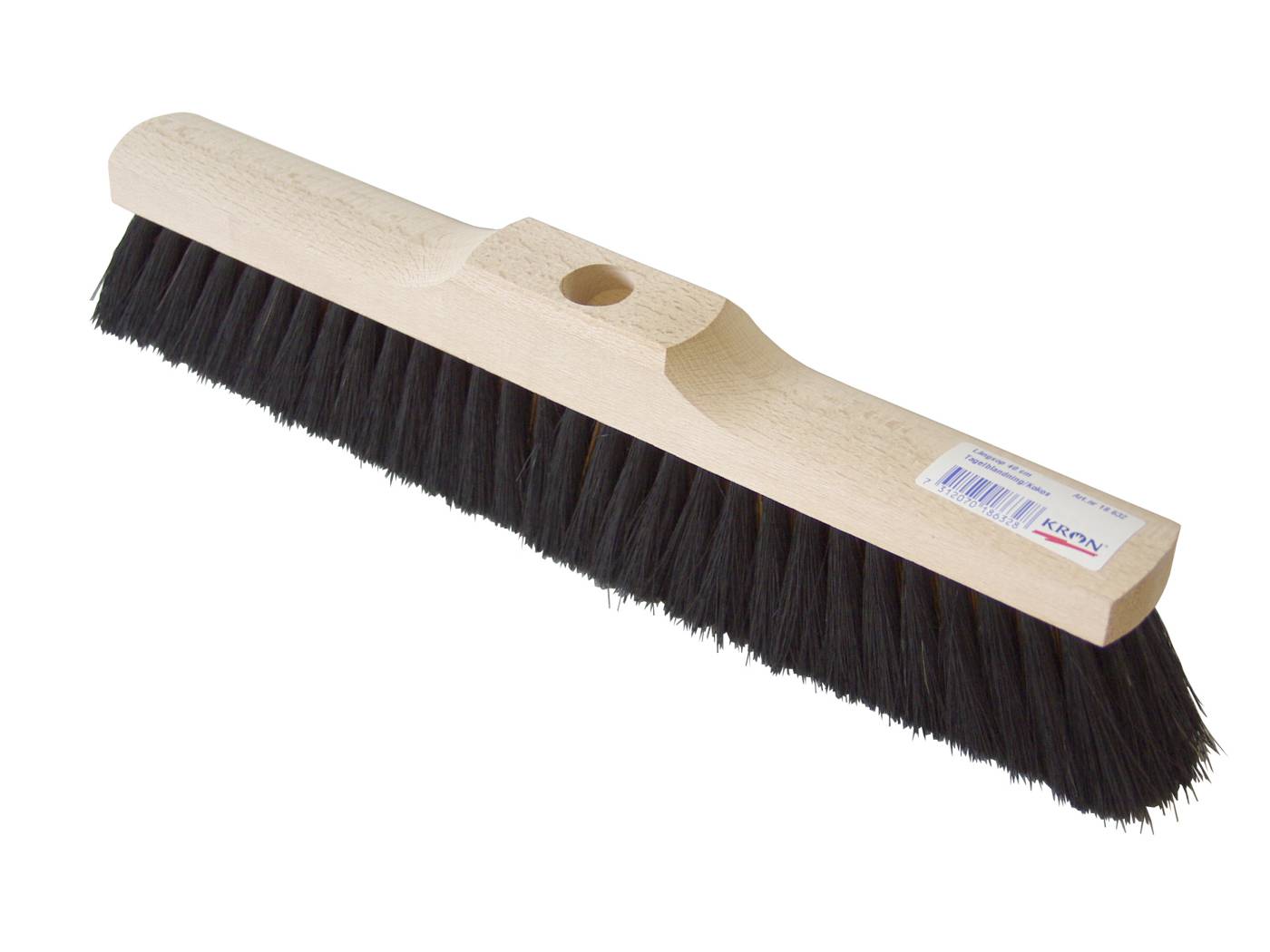 Broom, hard fiber and wooden back KRON