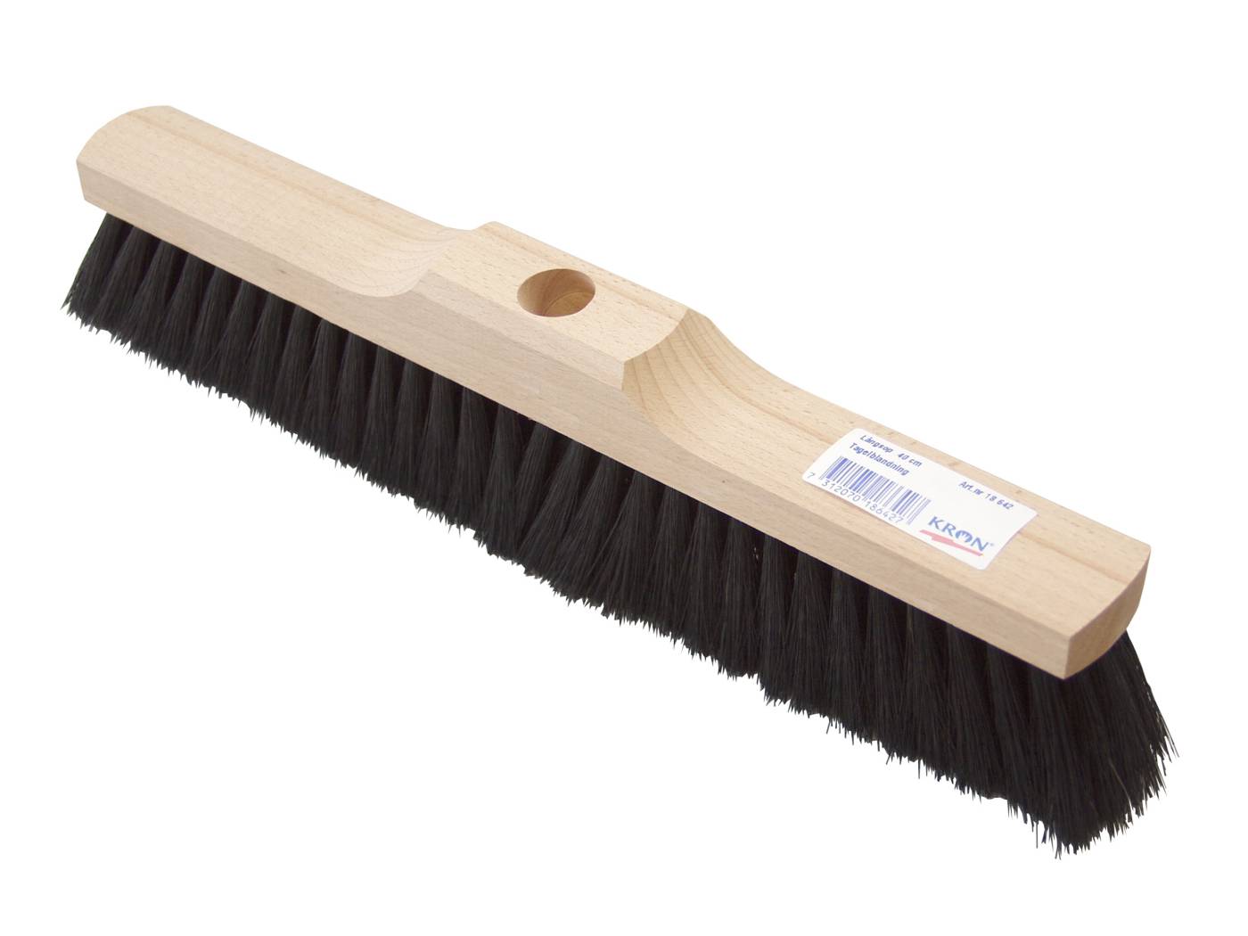 Broom, soft fiber and wooden back KRON