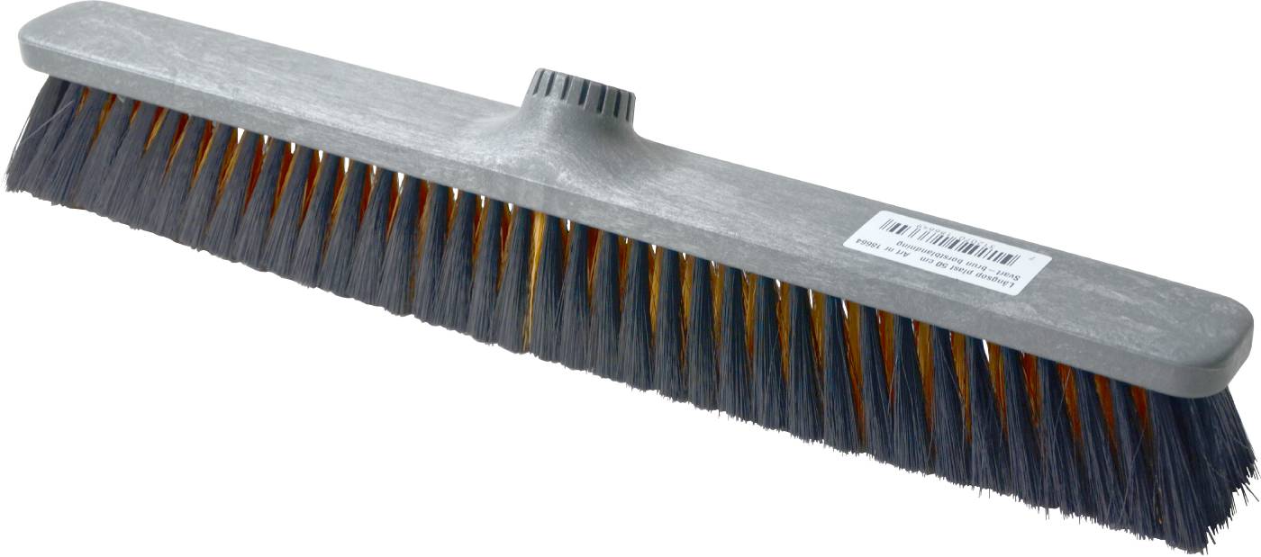 Broom, hard fiber and plastic back KRON