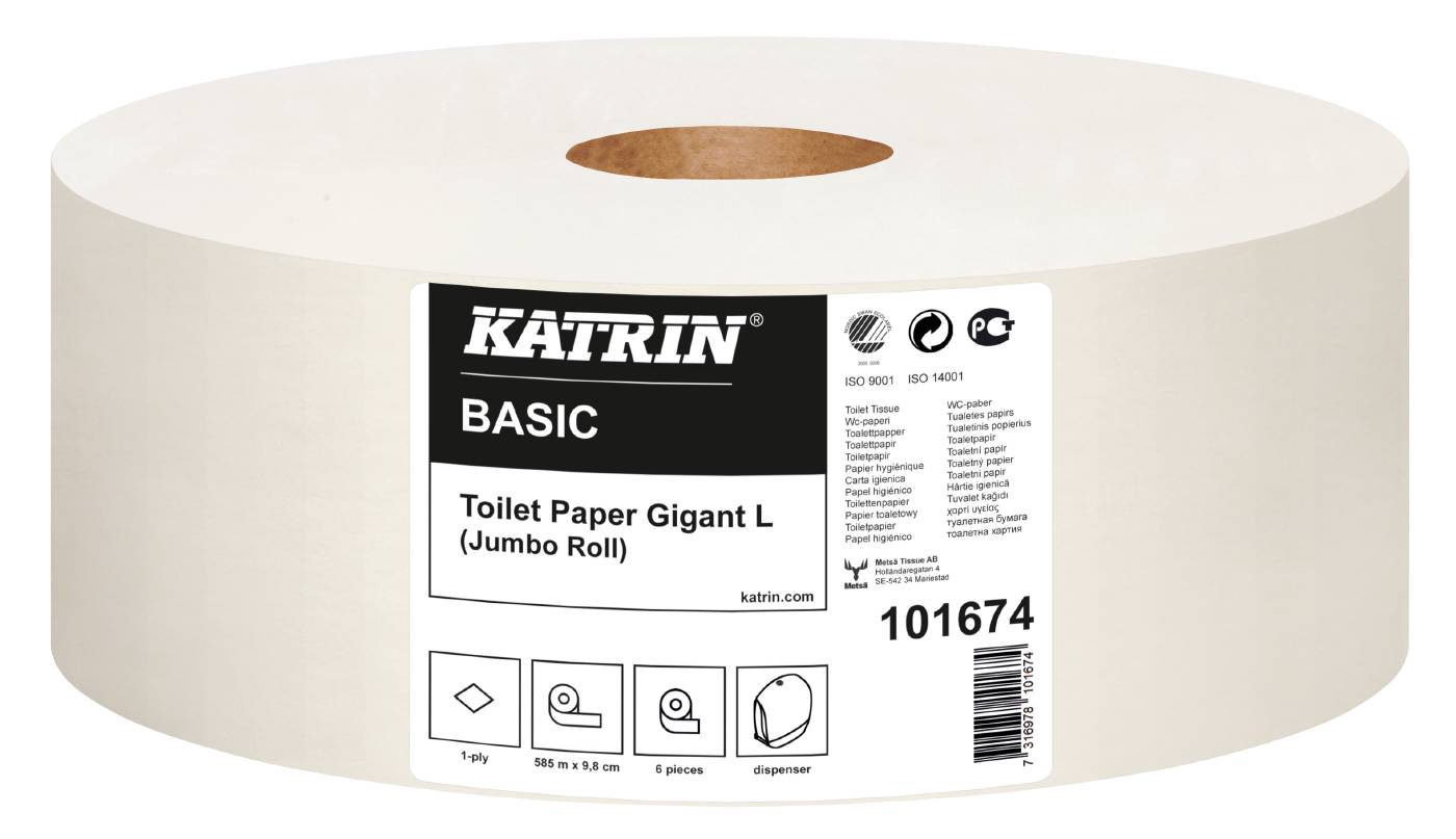 Toilet paper Katrin Basic Gigant S, M, L