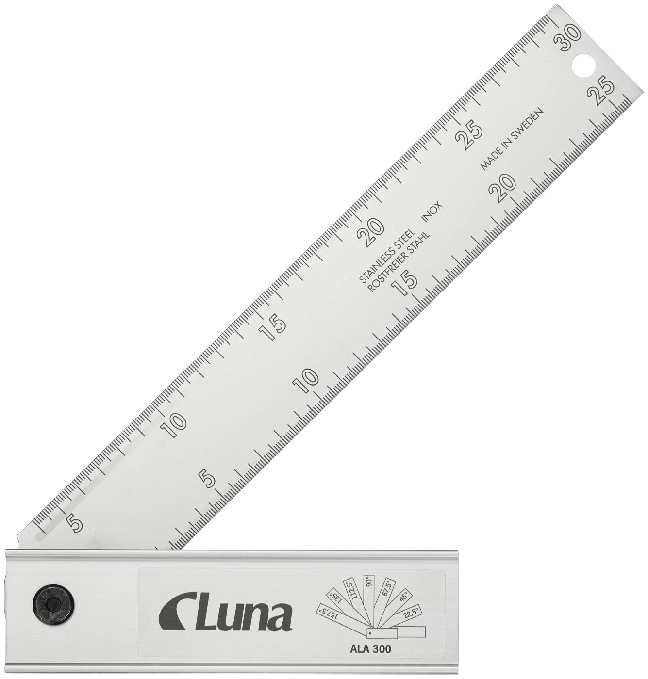 Adjustable square aluminium Luna