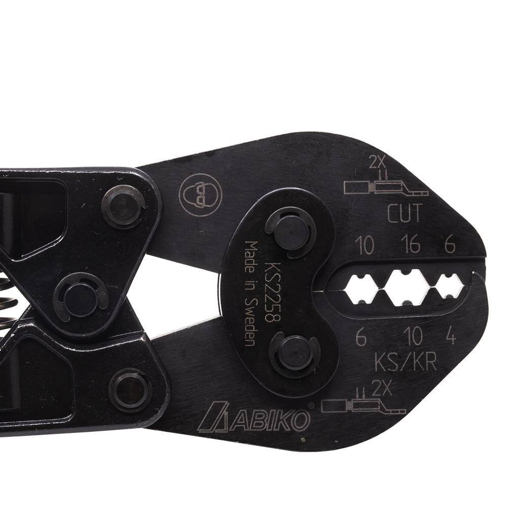Cable lug pliers for copper connections. Abiko KS 2258