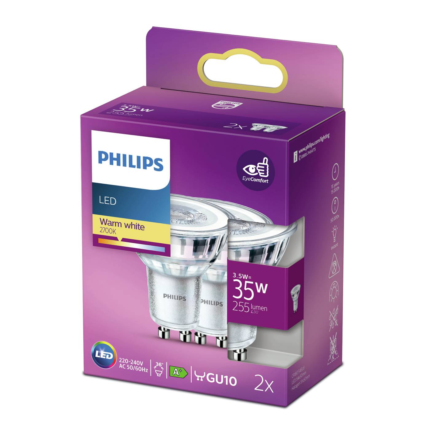 LED-heijastinlamppu GU10 Philips