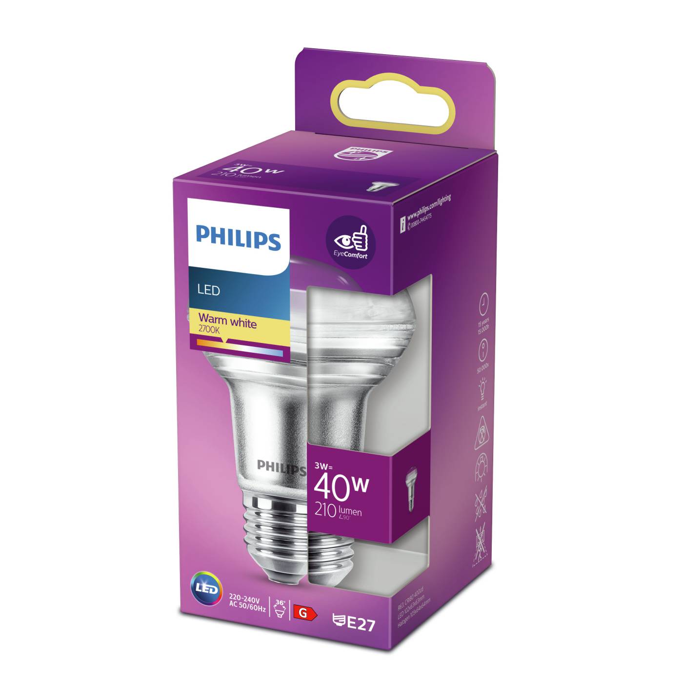 LED-lamppu Reflector R63 E27 Philips
