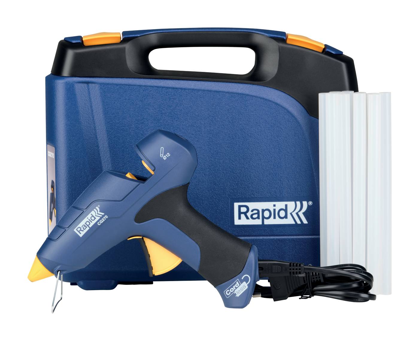 Glue gun battery in case CG 270 Rapid