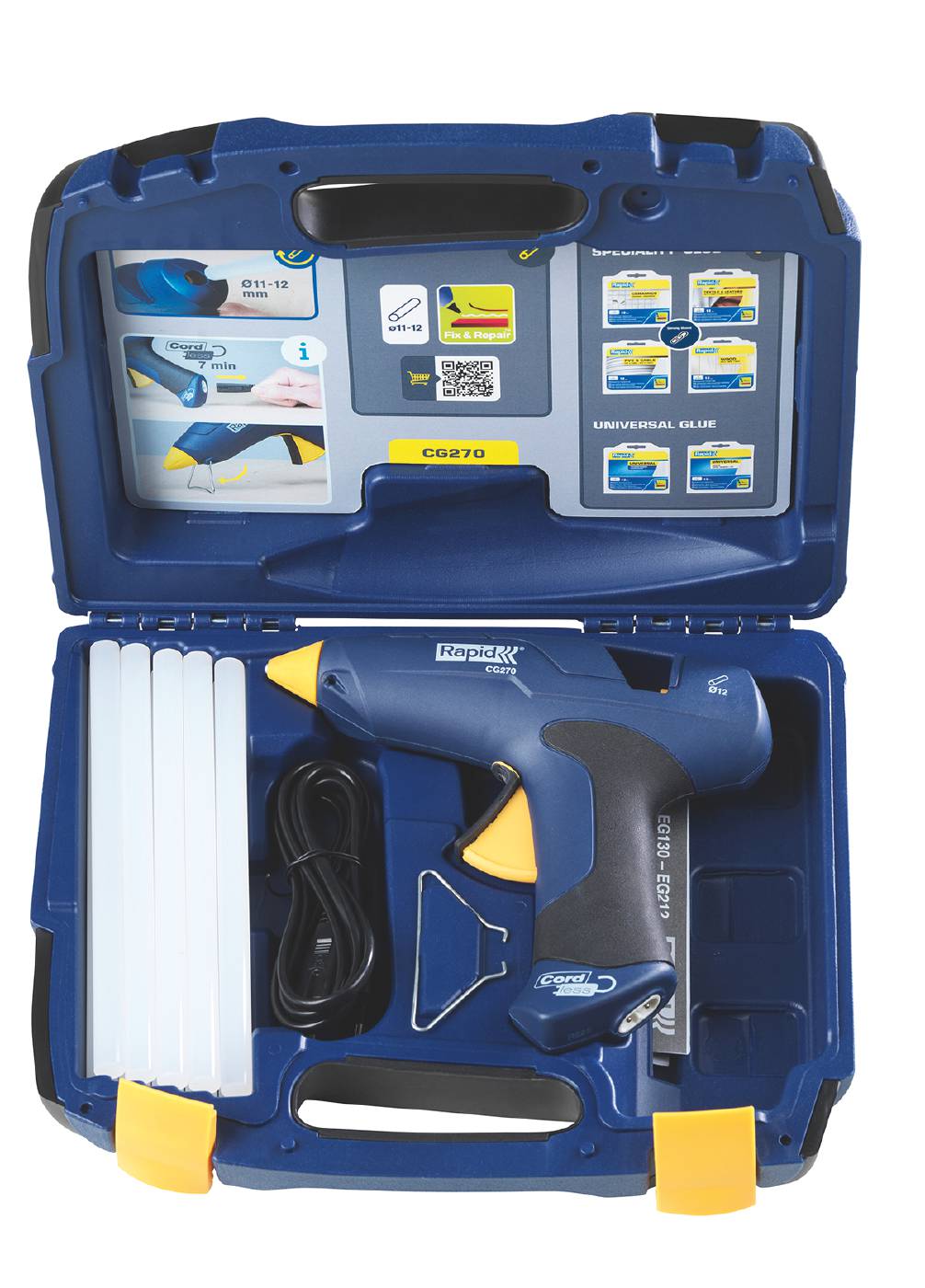 Glue gun battery in case CG 270 Rapid