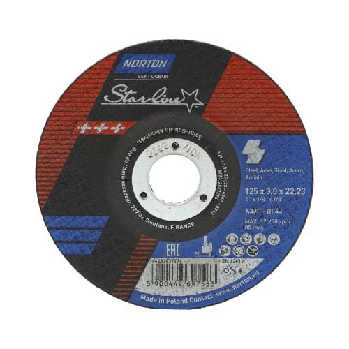 Cut-off wheel for angle grinders Norton Starline