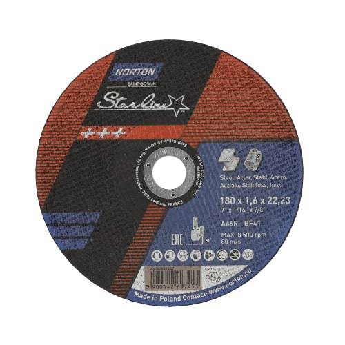 Cut-off wheel for angle grinders Norton Starline