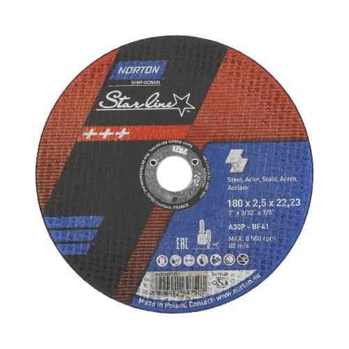 Cut-off wheel for angle grinders Norton Starline