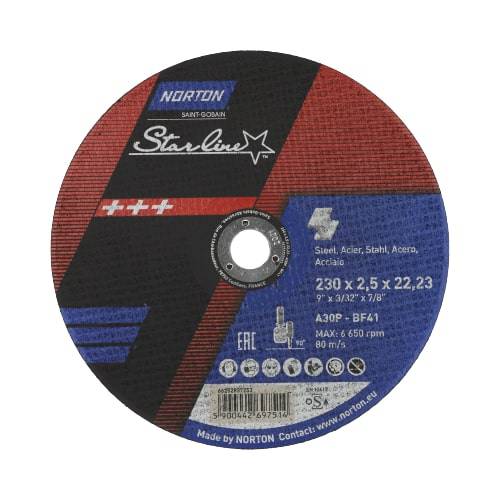 Cut-off wheel for angle grinders Norton Starline