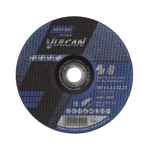 Depressed centre wheel for angle grinders Norton Vulcan