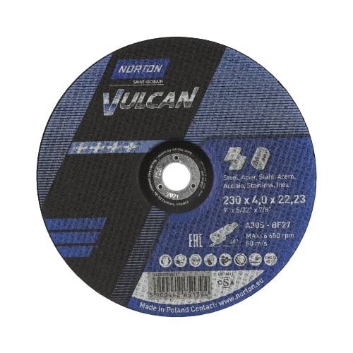 Depressed centre wheel for angle grinders Norton Vulcan
