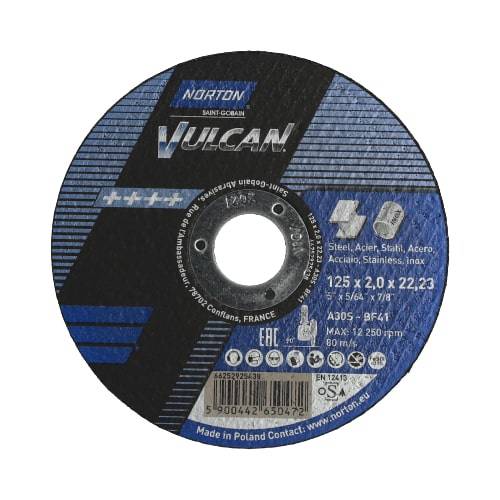 Cut-off wheel for angle grinder Norton VULCAN