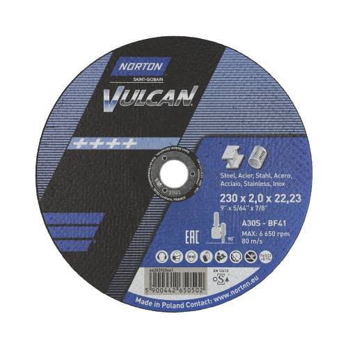 Cut-off wheel for angle grinder Norton VULCAN