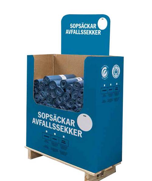 Avfallssekk plast svart 100/125/160/240 liter