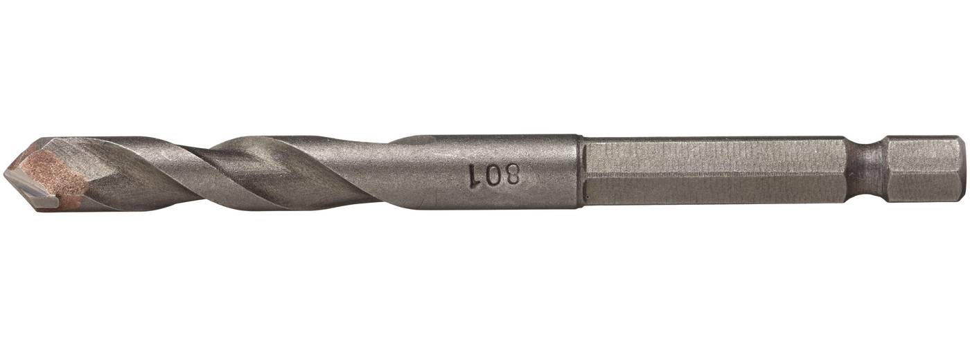 Tile drill with Luna tungsten carbide tip