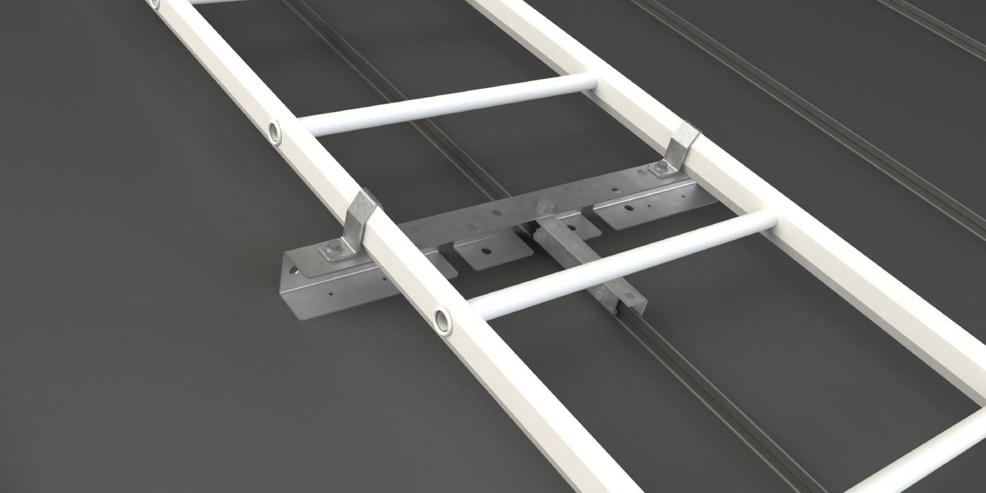 Accessories for roof ladders steel W.steps Ladders