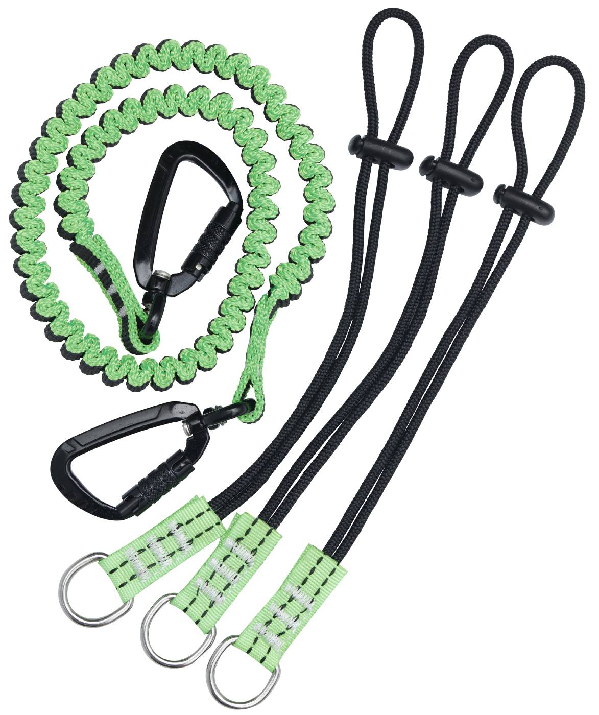 Fall protection strap with cords set