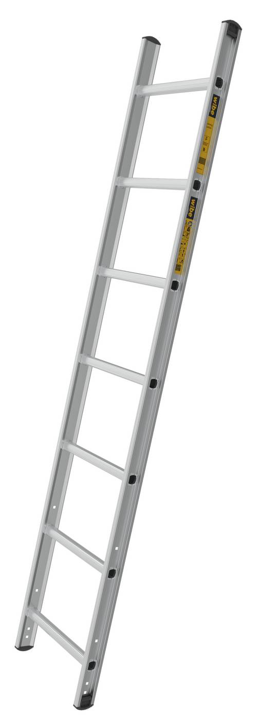 Single-section leaning ladder BASE W.steps Ladders