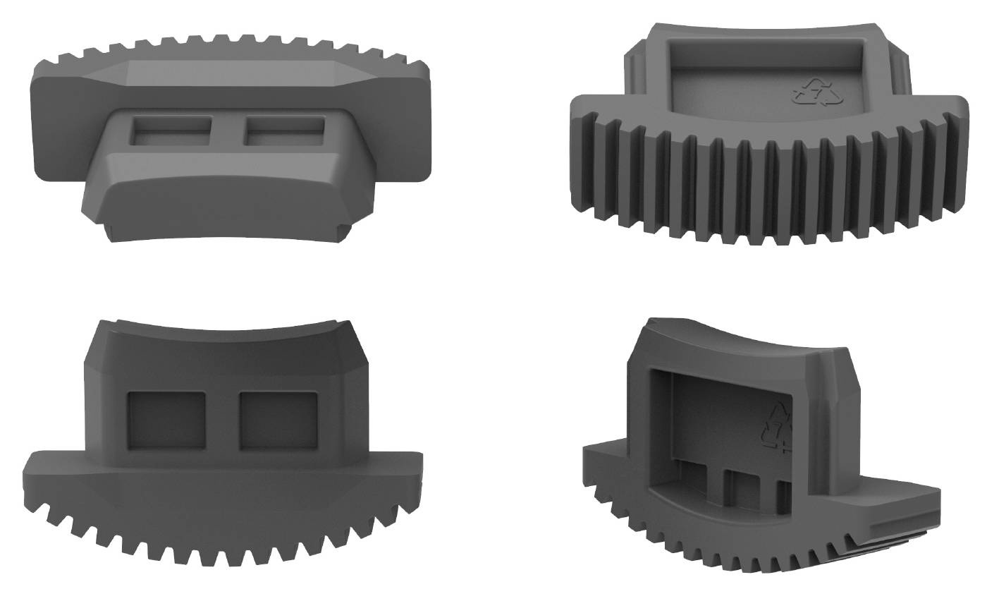 Anti-slip guards for single section, extending and modular ladders W.steps Ladders