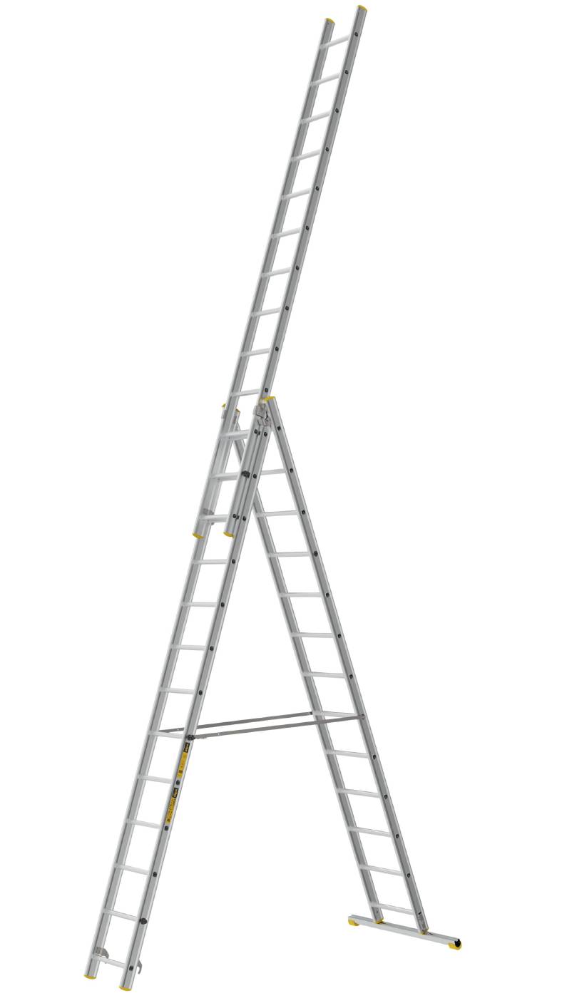 3-delt skydestige PROF W.steps Ladders