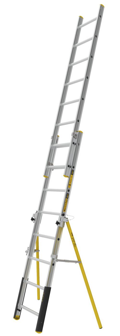 Double extension ladder PROF+ W.steps Ladders