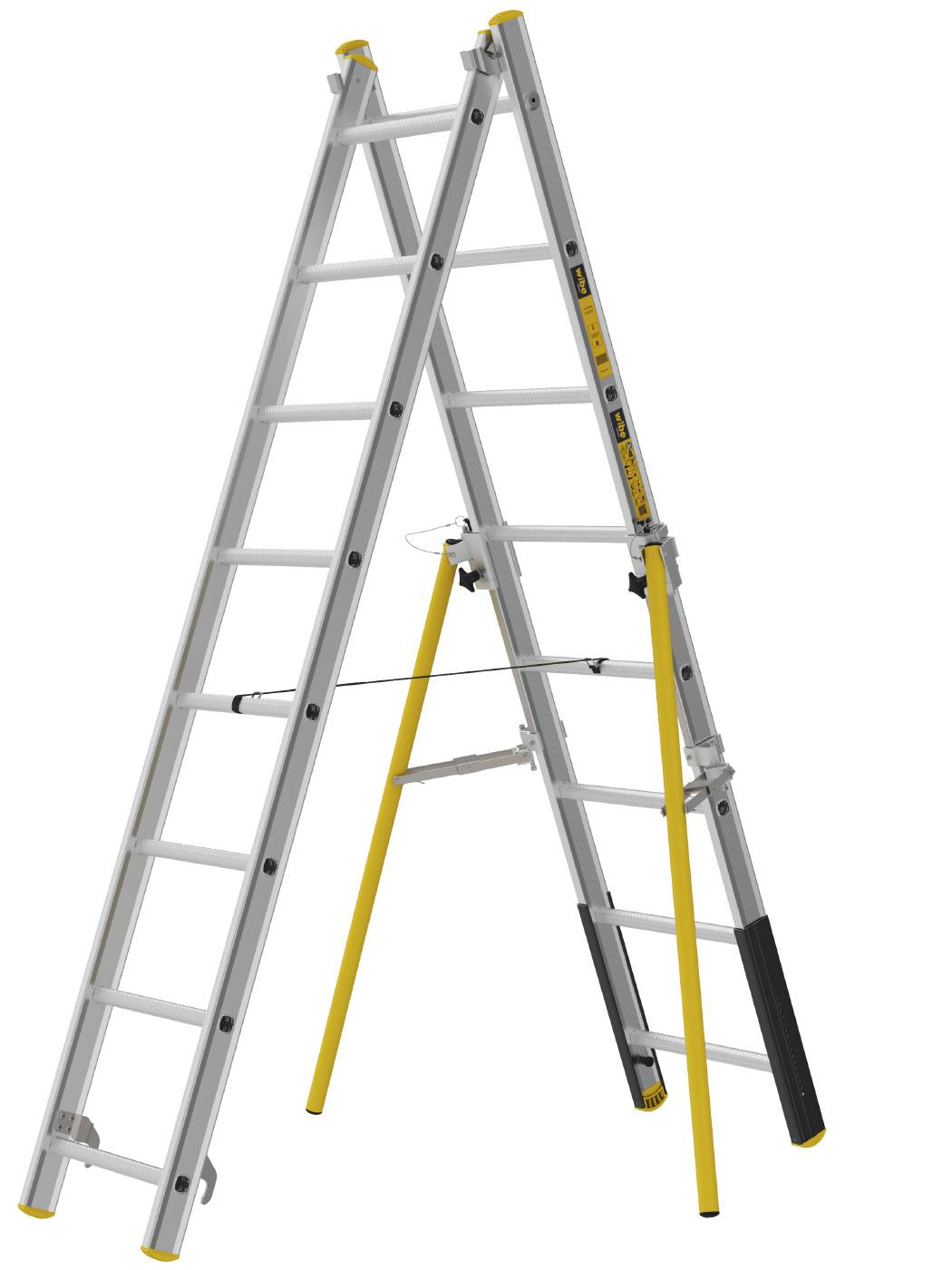 2-delt skydestige PROF+ W.steps Ladders
