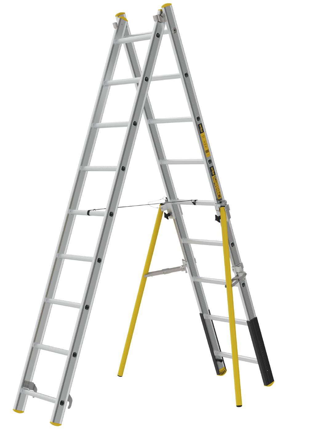 2-delt skydestige PROF+ W.steps Ladders