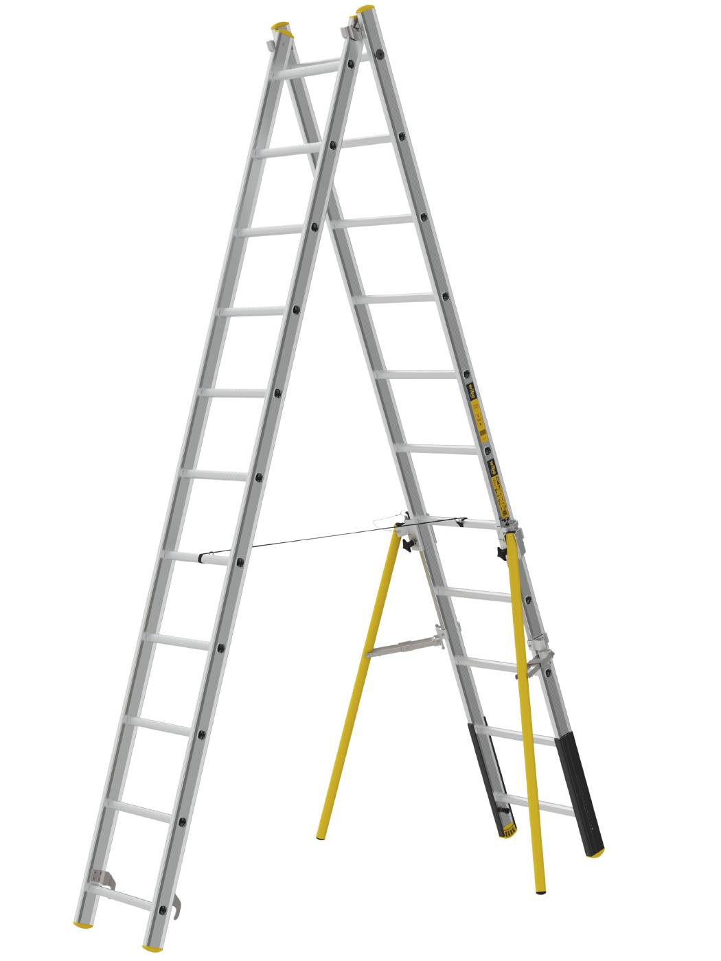 2-delt skydestige PROF+ W.steps Ladders