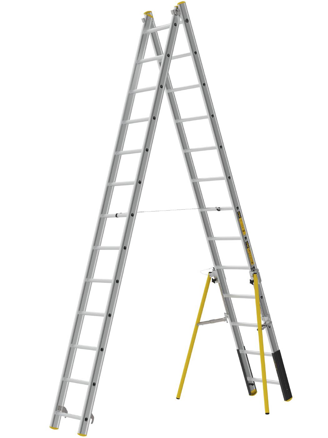 2-delt skydestige PROF+ W.steps Ladders