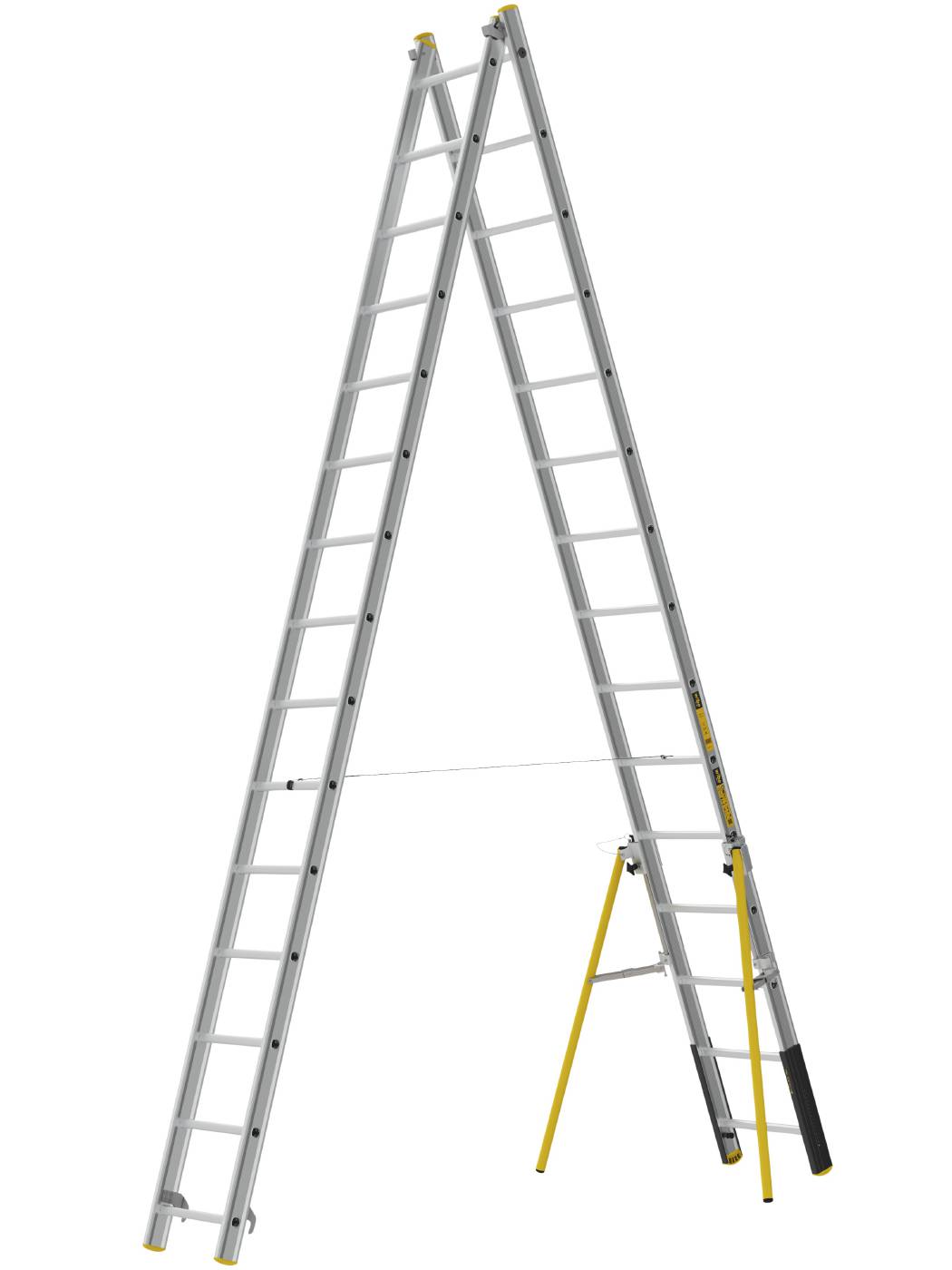 2-delt skydestige PROF+ W.steps Ladders