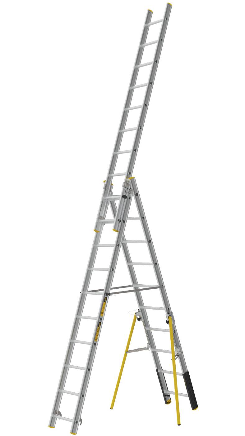 3-delt skydestige PROF+ W.steps Ladders