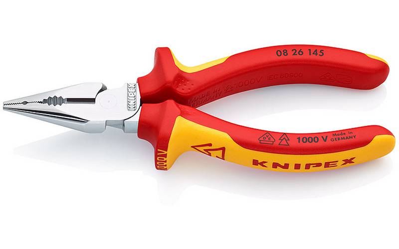 Combination pliers 1000 volt. Knipex 08 26 145 T/08 26 145/08 25 145