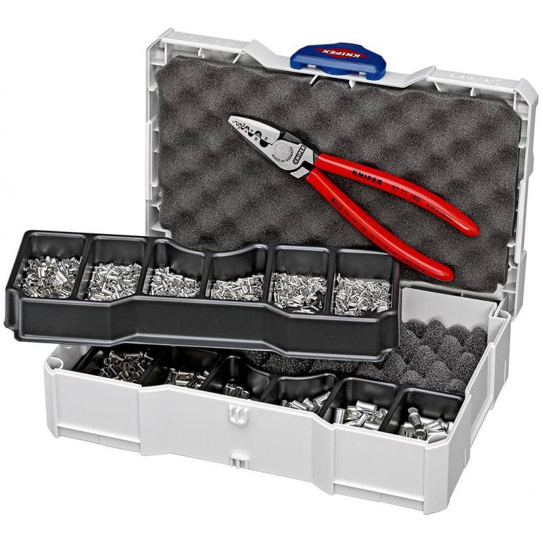 Crimp Assortments for non-insulated wire ferrules Knipex