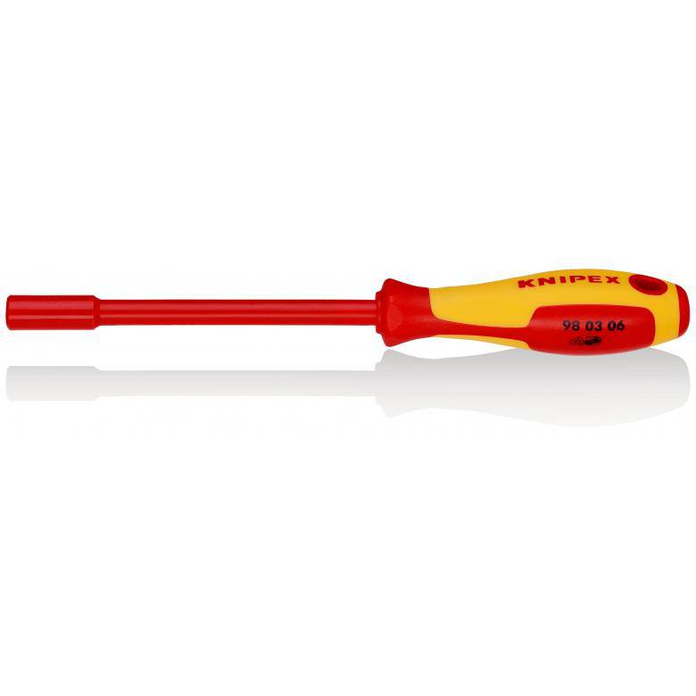 Pipenøkkel med skrutrekkerhåndtak 98 03 Knipex
