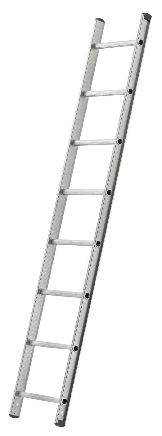 Wall and roof ladder aluminium W.steps Ladders
