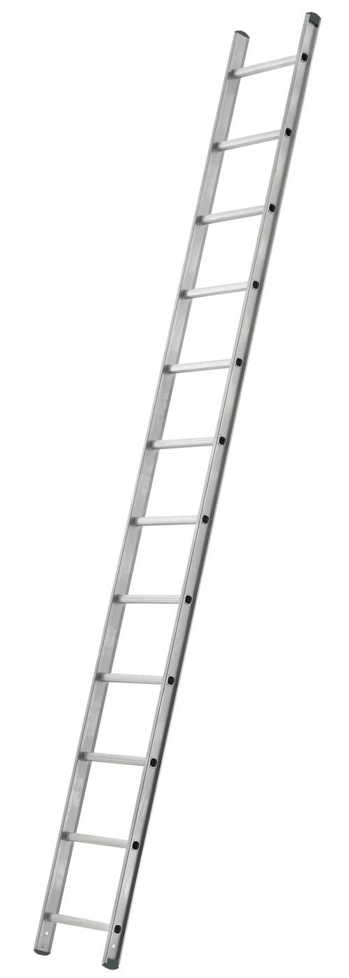 Wall and roof ladder aluminium W.steps Ladders