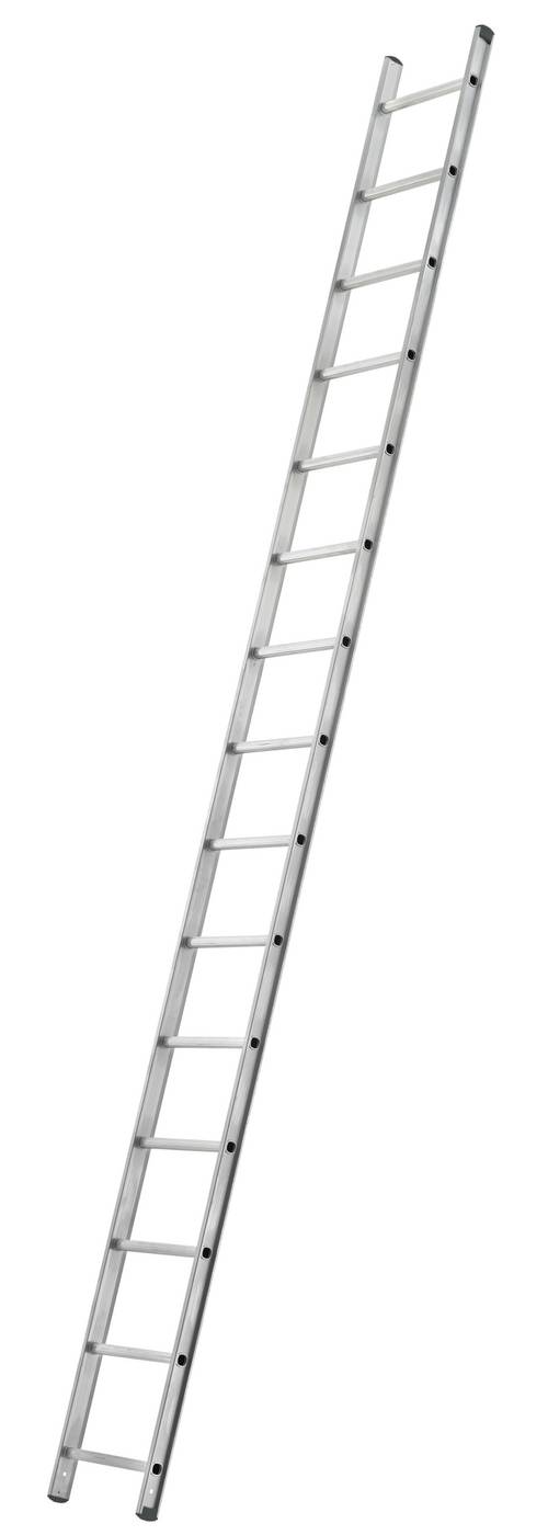 Wall and roof ladder aluminium W.steps Ladders