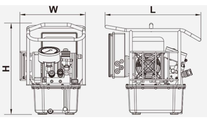 Hydraulic pump Wren LP3 double-acting electric