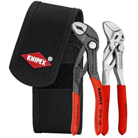 Mini pliers set in Knipex belt bag