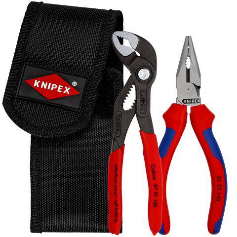 Mini pliers set in Knipex belt bag