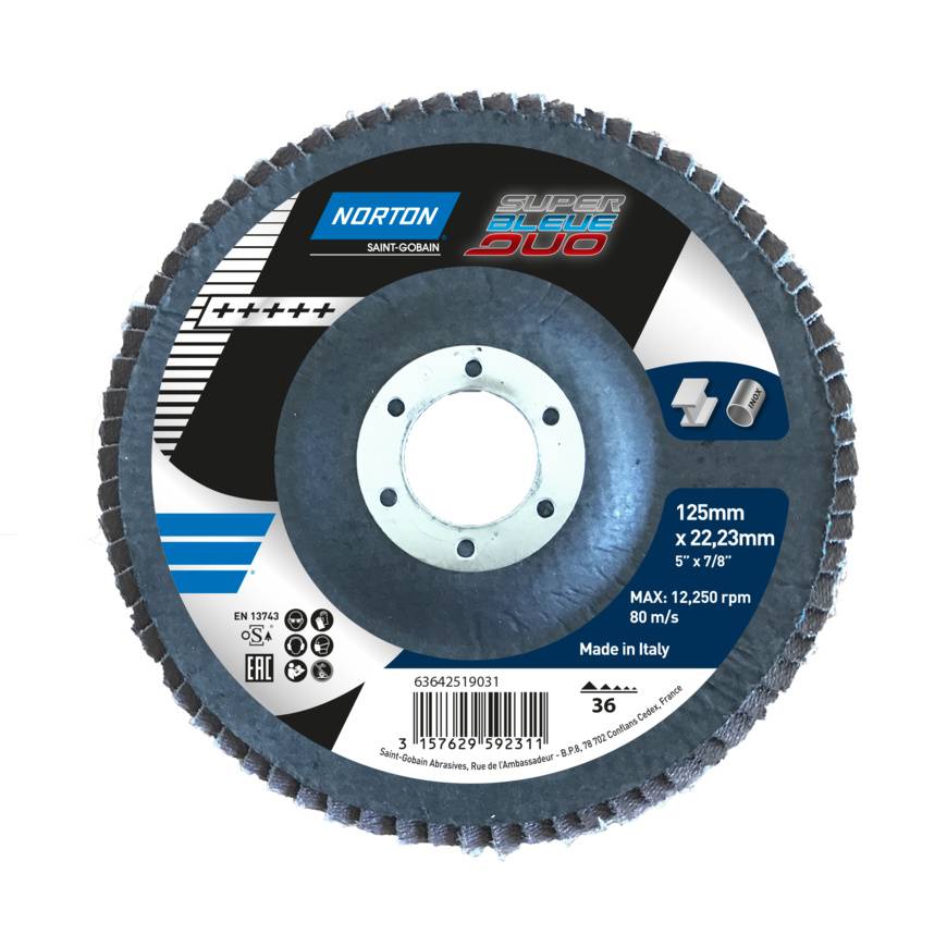 Flap disc Norton Super Bleue 4