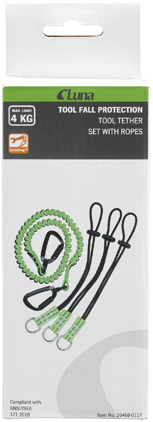 Fall protection strap with cords set