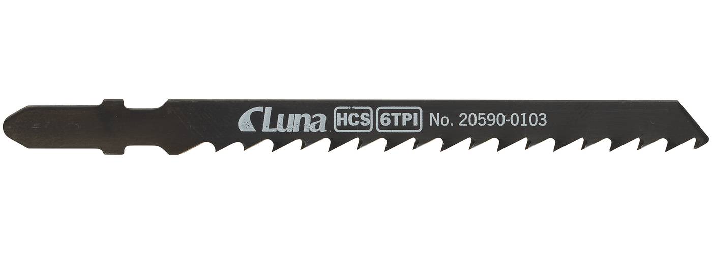 HCS jigsaw blades for wood, with milled cross-cut teeth