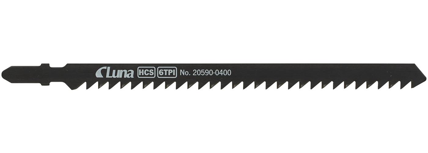 HCS jigsaw blades for wood, with milled cross-cut teeth