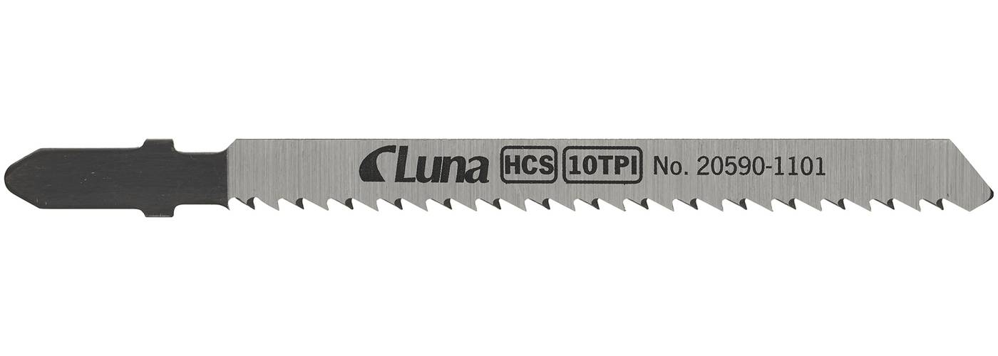 HCS jigsaw blades for wood, with ground teeth and reversed tooth design